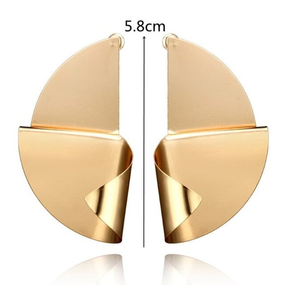 Earrings Women Geometric Shape Bohemian Hoop Drop Cute Trendy Jewelry - Picture 4 of 6